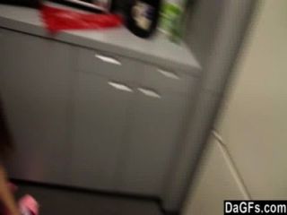 Redhead Hottie Sucks My Dick And Gets Fucked On The Floor