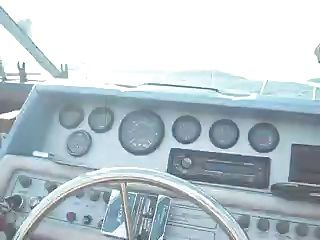 Chubby Woman Takes A Load On A Boat