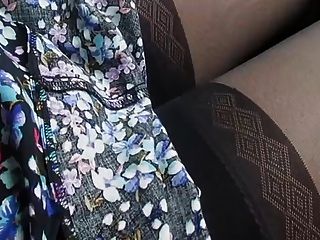 Wife In Car Showing Off