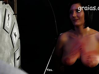 Pussy Whipping And Clamps On The Cunt